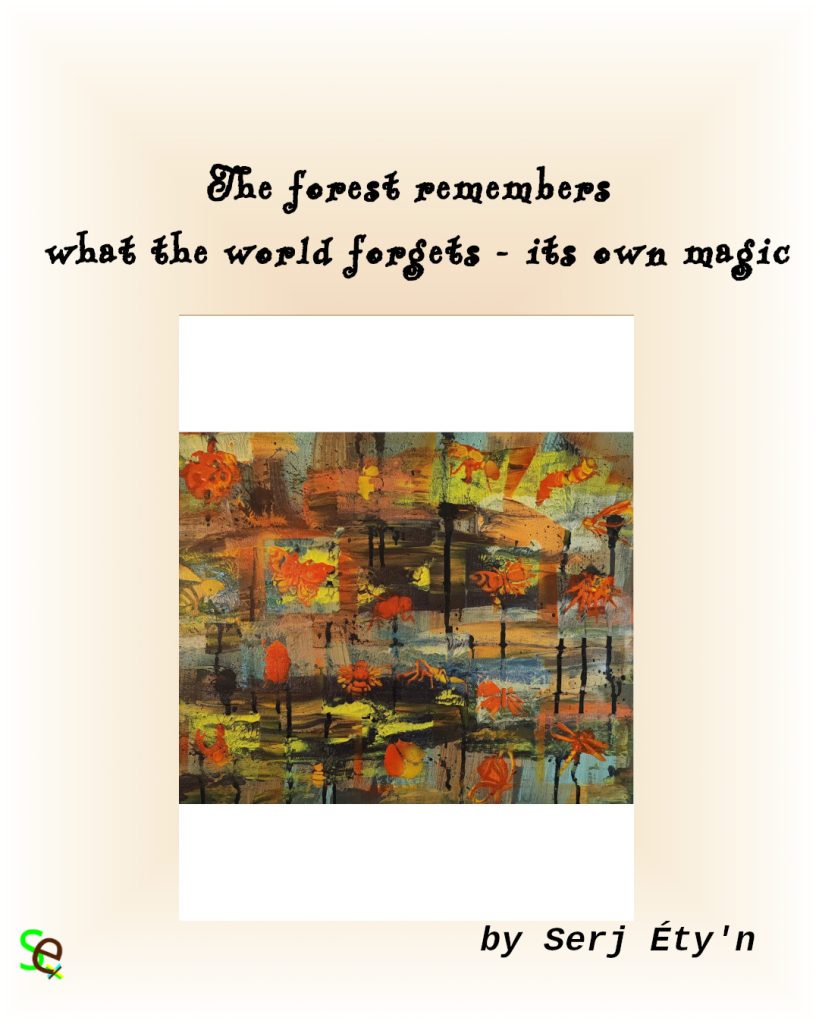 Magical Guyane Forest
Abstract acrylic painting by Serj Éty’n – vivid colors and textured brushstrokes exploring nature